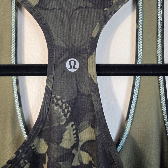 Lululemon Biggie So Fly Racerback Tank Women's XS/S Green Butterfly Athletic - Picture 4 of 6